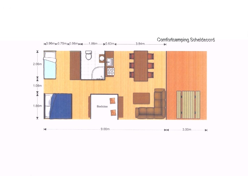 luxe safaritent Comfortcamping Scheldeoord plattegrond.jpg