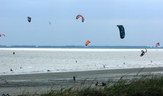 kitesurfen op Westerschelde