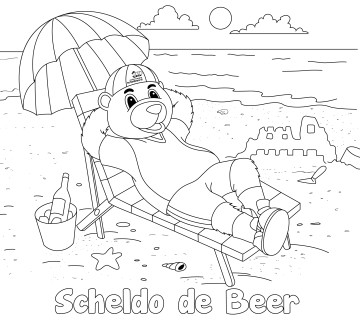 Scheldo colouring pages